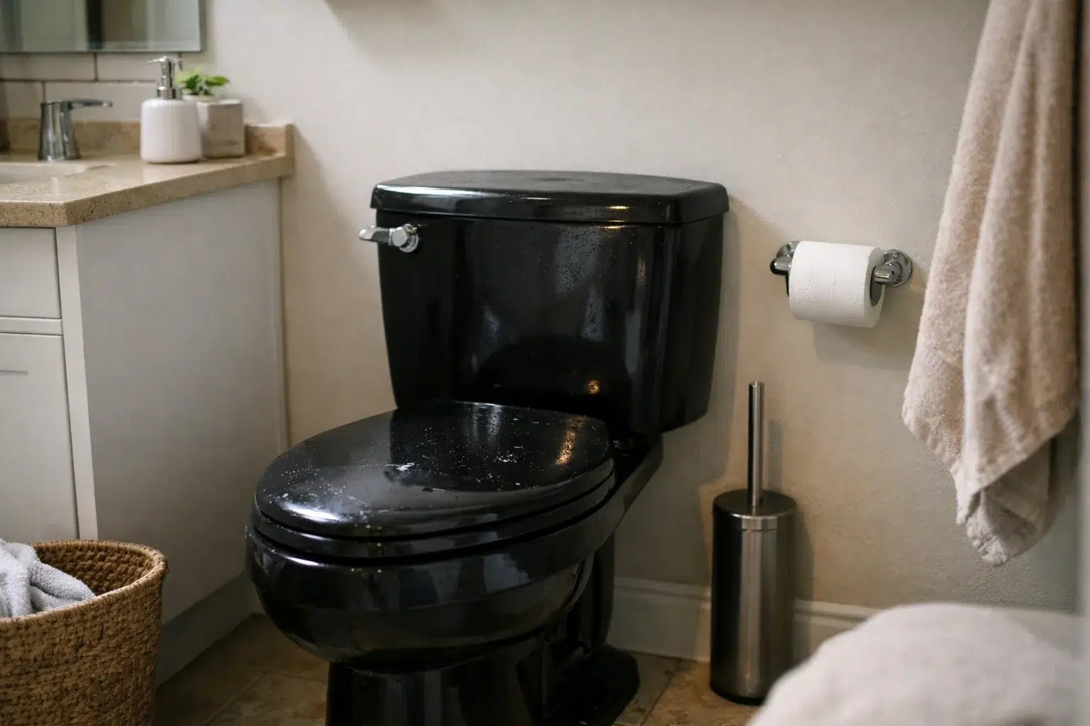 Are Black Toilets Actually Unsanitary — or Just Harder to Live With?